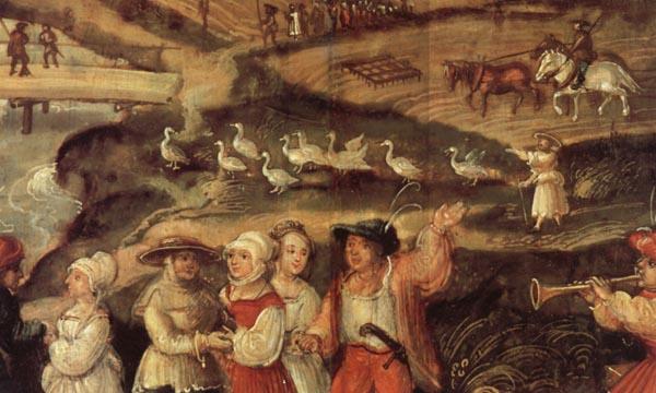 Joachim Beuckelaer Detail of A Village Celebration oil painting picture